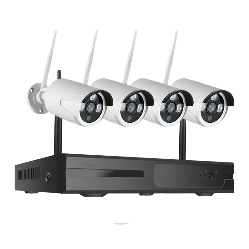 4-Camera WIFI Security Kit with Remote Access