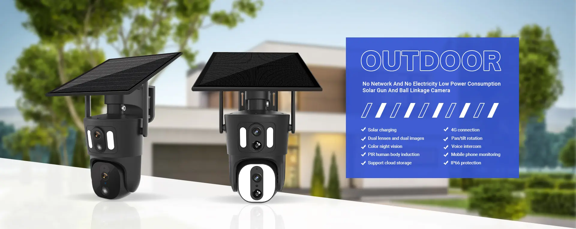 Outdoor Solar-Powered