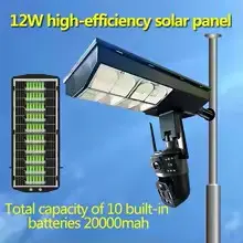Wifi Solar Outdoor Camera Night Vision Weatherproof Cloud Data Storage Low Power Human Motion Tracking Two-Way Talk Camera