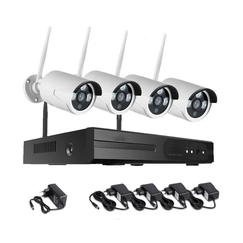 4-Camera WIFI Security Kit with Remote Access